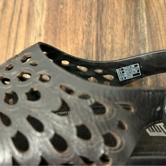 FitFlop Black Floral Cutout Sandals - Picture 5 of 5